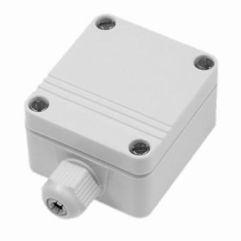 Universal plastic housing with flat cover and cable gland 